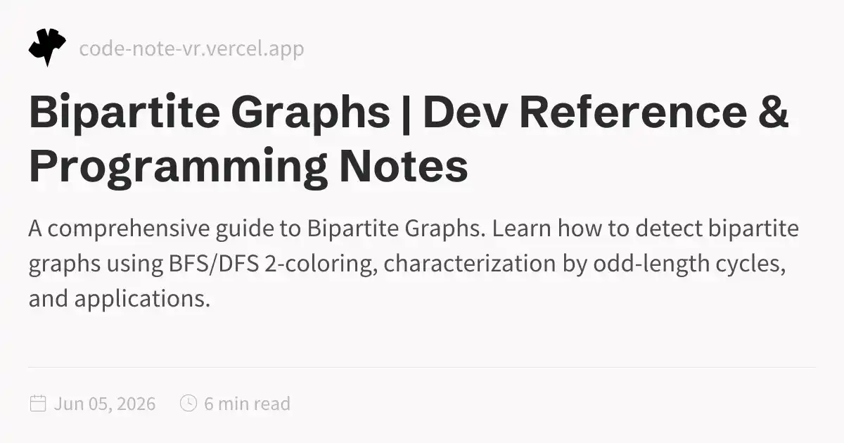 Bipartite Graphs Complete Guide – Definition, Detection, and Algorithms ...