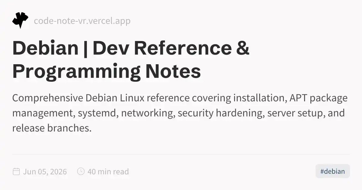 Debian Linux Complete Guide – APT, Security, Server & Administration ...