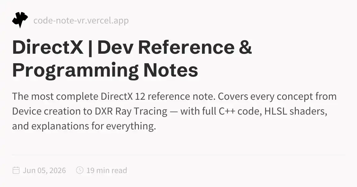 DirectX 12 (D3D12) Complete Guide – Zero to Ray Tracing | Dev Reference ...