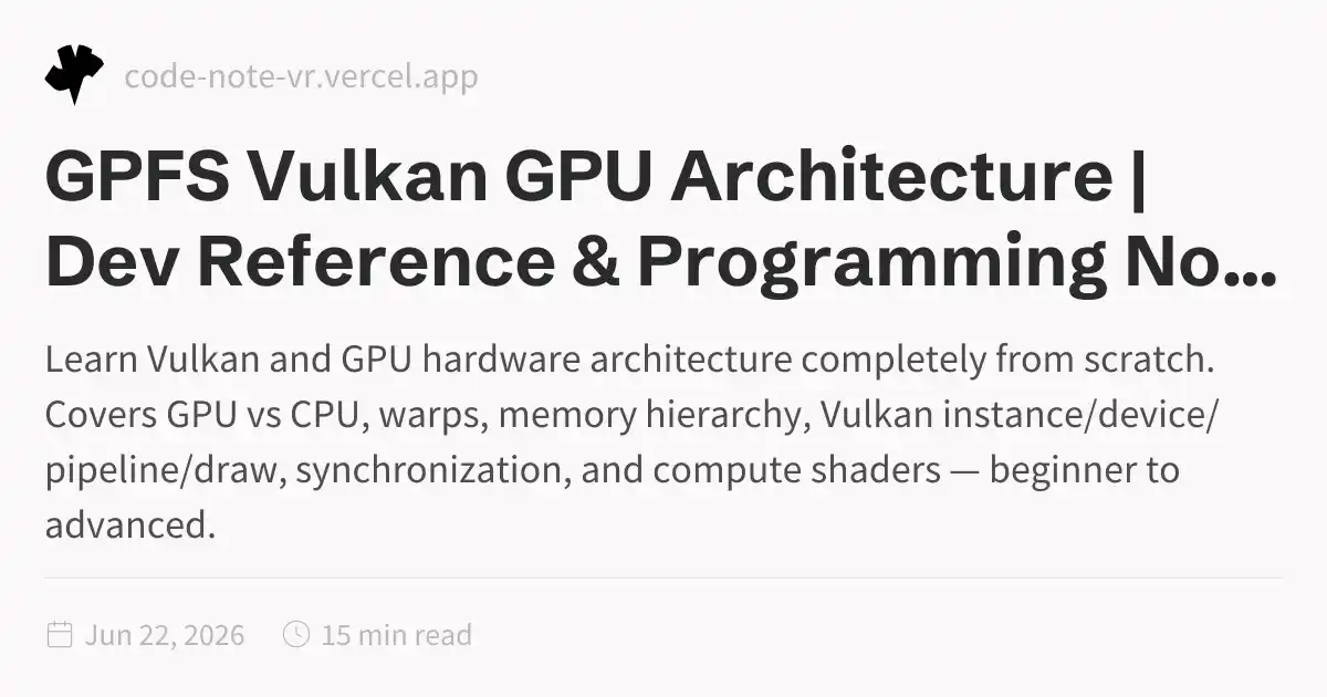 Vulkan and GPU Architecture From Scratch – Complete Beginner to ...