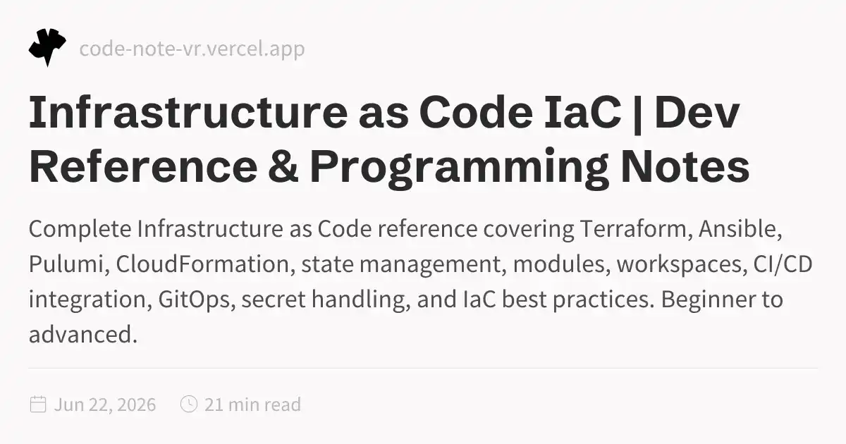 Infrastructure as Code (IaC) – Complete Guide to Terraform, Ansible ...