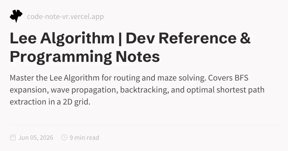 Lee Algorithm – Shortest Path in Grid Using BFS Explained | Dev ...