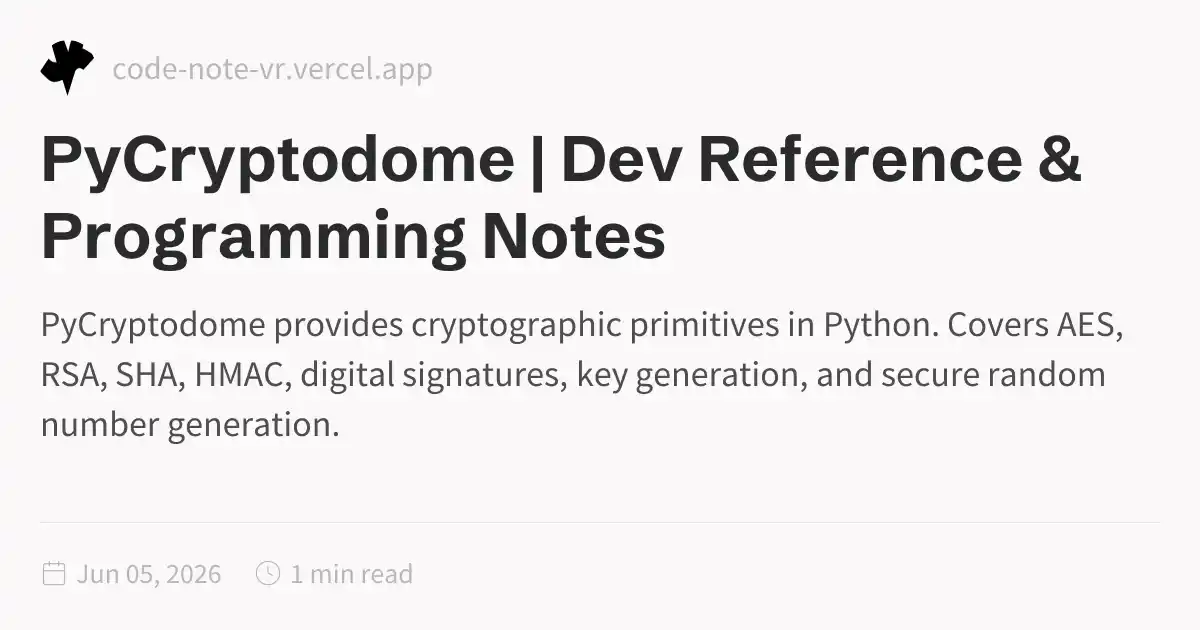 PyCryptodome Python Library – Cryptography Implementation Guide | Dev ...