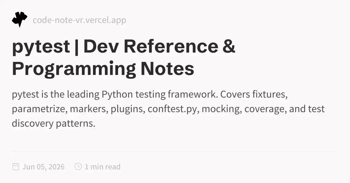 pytest Python Library – Testing Framework Reference and Guide | Dev ...