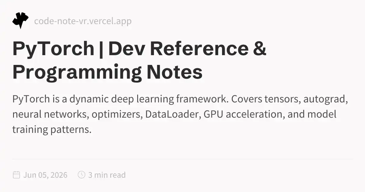 pytorch in python python guides Images High Quality... PyTorch Python Library - Deep Learning Framework Reference Guide | Dev ...