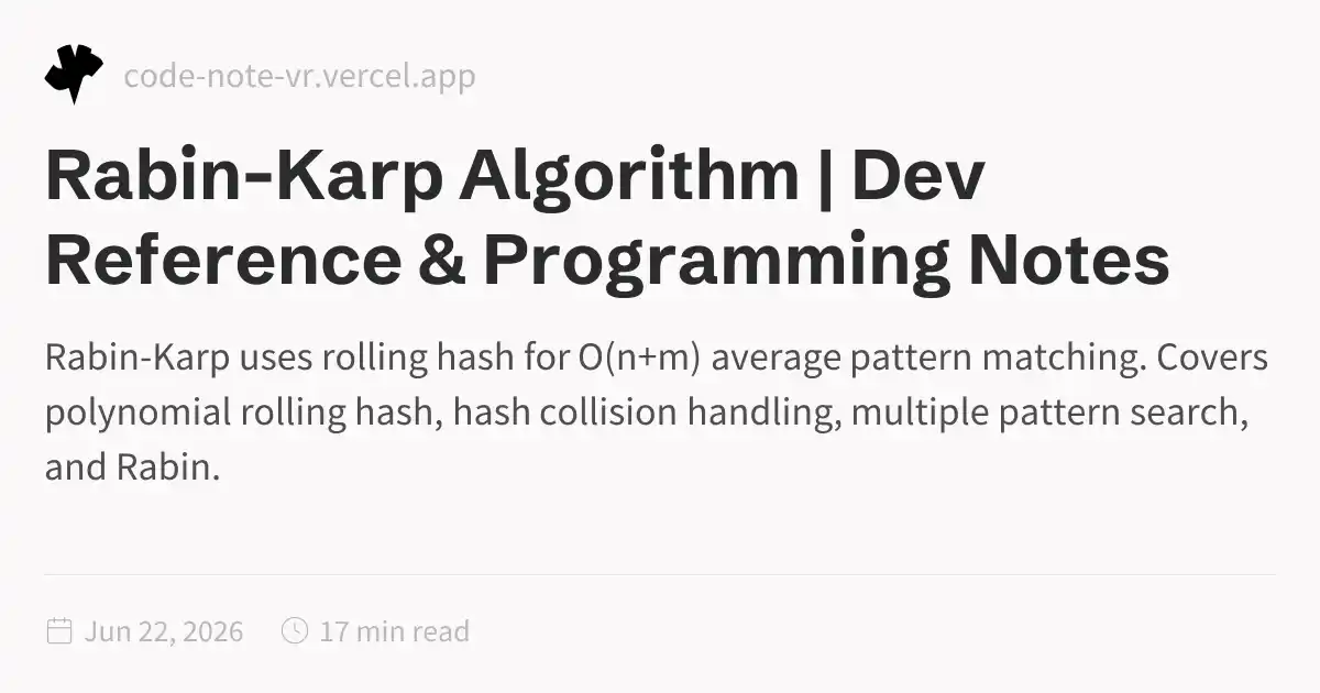 python program for rabin-karp algorithm for pattern... Rabin-Karp Algorithm – Rolling Hash String Search Explained | Dev ...