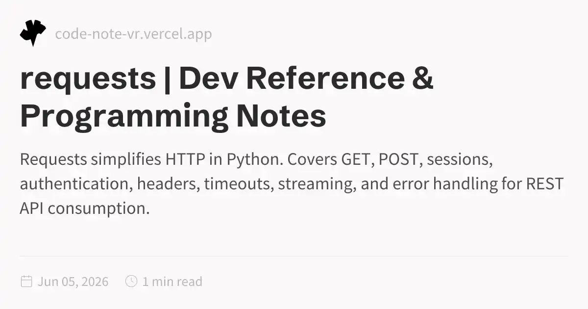 Requests Python Library – HTTP Client Reference and Usage Guide | Dev ...