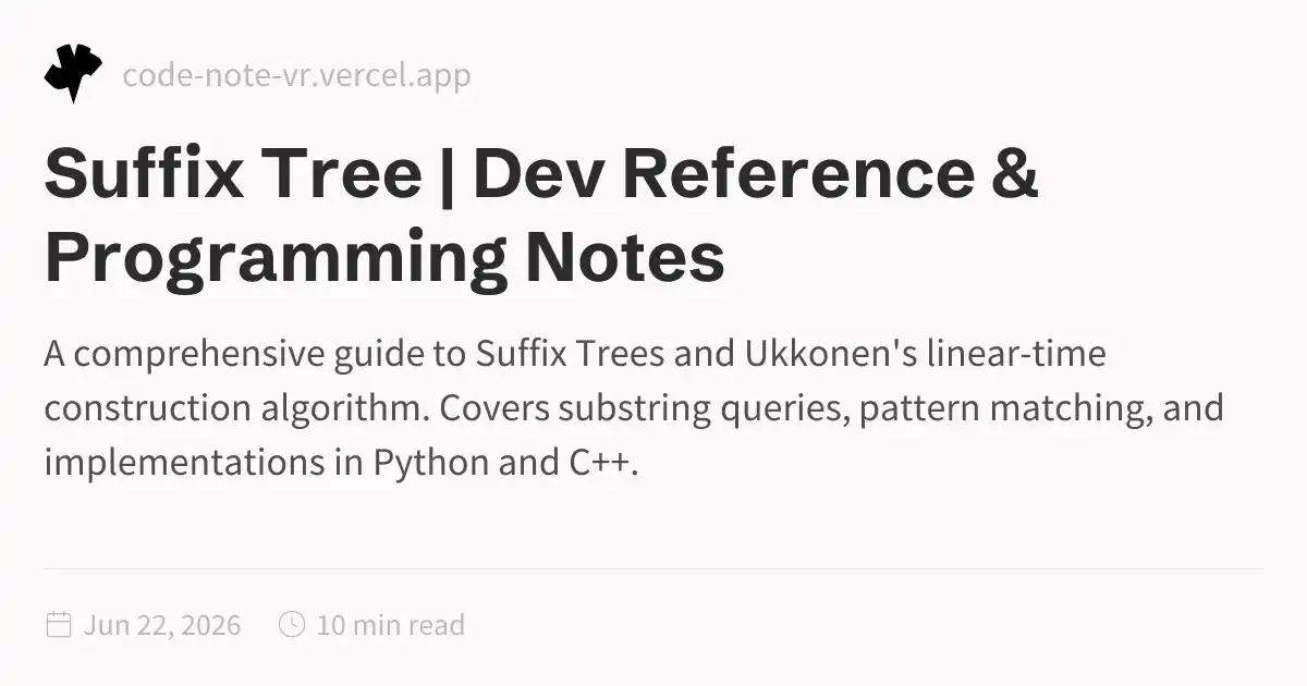 Suffix Tree Explained – Fast String Matching Data Structure | Dev ...